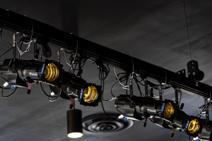 several theatrical lights