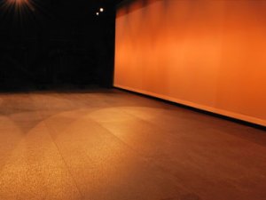stage covered in polyonyx+ with a cyc in background